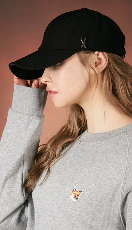 VARZAR(バザール) Silver Stud Overfit Ball Cap black