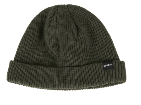VARZAR(バザール) Minimalist label beanie khaki