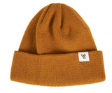 VARZAR(バザール) Monogram label beanie mustard