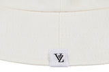 VARZAR(バザール) Herringbone label bucket hat white