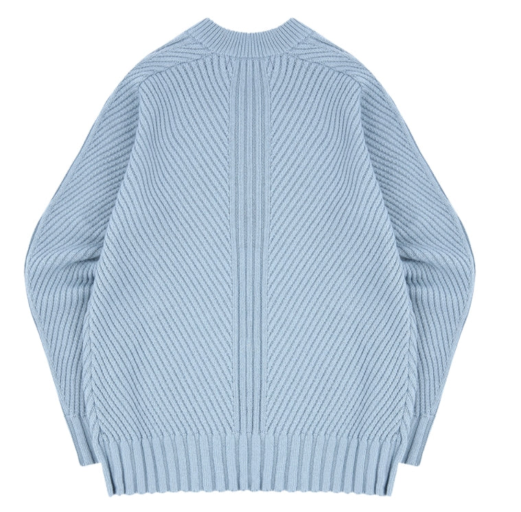 ORDINARY PEOPLE(オーディナリーピープル)    BLUE MULTI STRIPE SWEATER