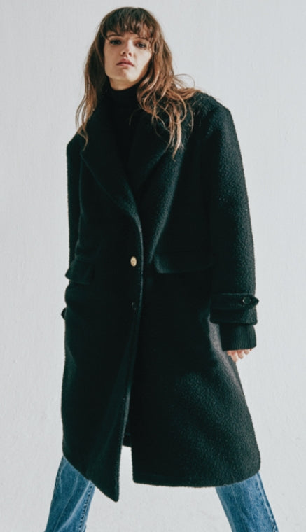 ORDINARY PEOPLE(オーディナリーピープル)   ORDINARY DARK NAVY CASENTINO DOUBLE COAT