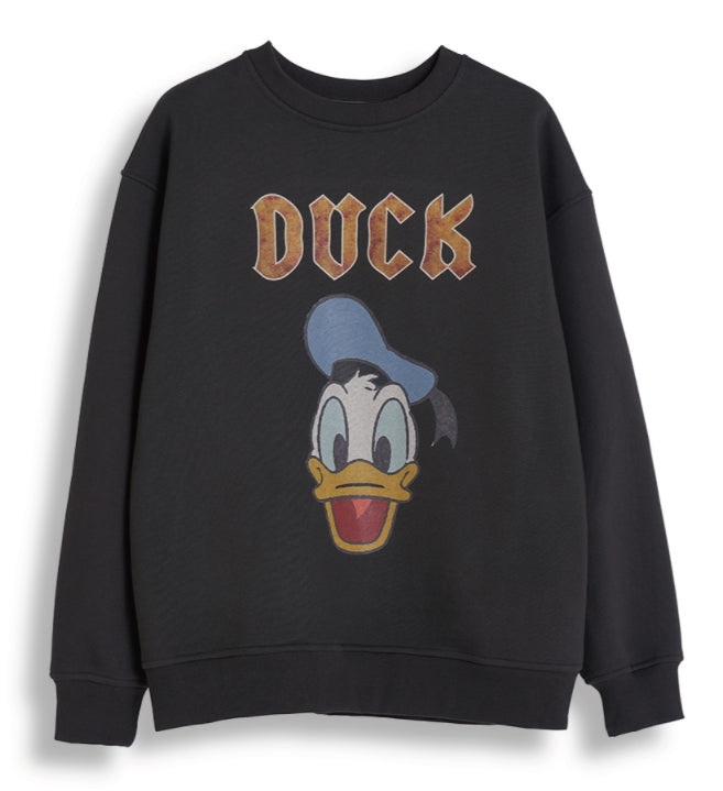 ORDINARY PEOPLE(オーディナリーピープル)   DONALD DUCK CHARCOAL SWEATSHIRTS