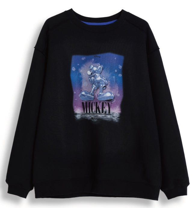 ORDINARY PEOPLE(オーディナリーピープル)   MICKEY UNIVERSE BLACK SWEATSHIRTS
