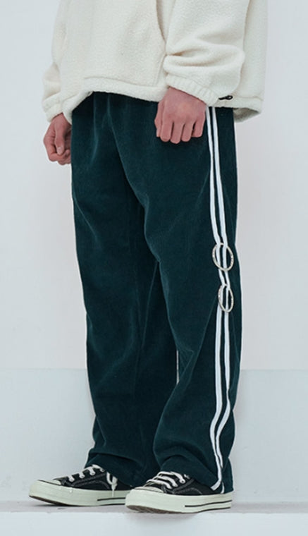 オーワイ(OY) 	CORDUROY TAPE RING PANTS-GREEN