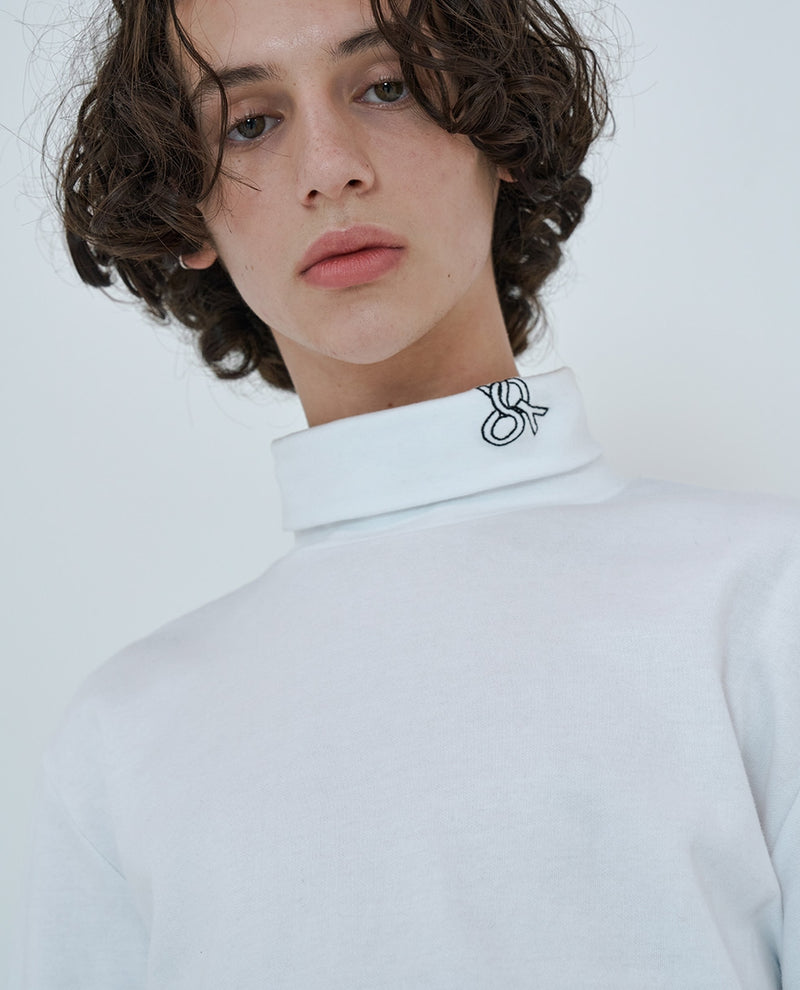 オーワイ(OY)  WEAVE LOGO POLA T-WHITE