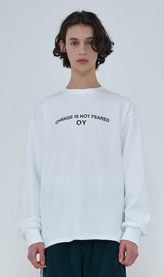 オーワイ(OY)  FLOWER LOGO SLEEVE T-WHITE