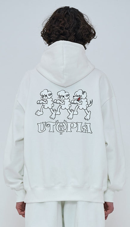 オーワイ(OY) SHEEP&WOLF HOODIE-WHITE
