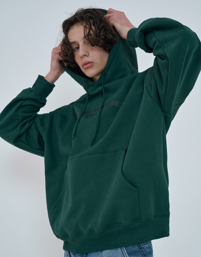 オーワイ(OY) FLOWER LOGO HOODIE-GREEN