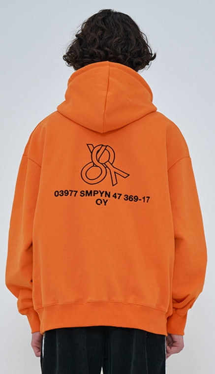 オーワイ(OY) 	ZIPPER POLA HOODIE-ORANGE