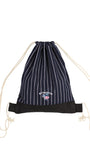 アジョバイアジョ（AJOBYAJO)  Stripe Denim Drawstring Bag [Navy]