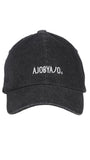 アジョバイアジョ（AJOBYAJO)  Washed Denim Logo Cap [Black]