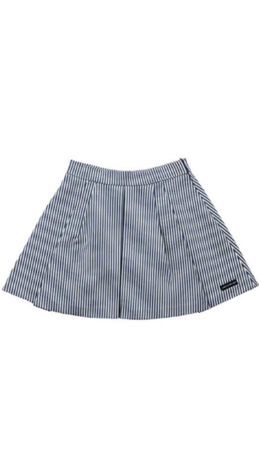 アジョバイアジョ（AJOBYAJO)  Stripe Flare Skirt [Blue]