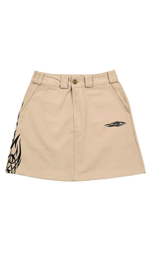 アジョバイアジョ（AJOBYAJO)  Tribal Chino Skirt [Beige]