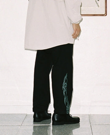 アジョバイアジョ（AJOBYAJO)  Tapered Chino Pants Tribal [Black]