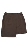 アジョバイアジョ（AJOBYAJO)  Unbalance Tailored Skirt [Brown]