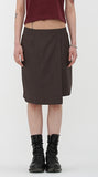 アジョバイアジョ（AJOBYAJO)  Unbalance Tailored Skirt [Brown]