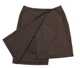 アジョバイアジョ（AJOBYAJO)  Unbalance Tailored Skirt [Brown]