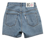 アジョバイアジョ（AJOBYAJO) Symbol Denim Shorts [Blue]