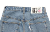 アジョバイアジョ（AJOBYAJO) Symbol Denim Shorts [Blue]