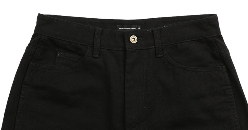アジョバイアジョ（AJOBYAJO) Symbol Denim Shorts [Black]