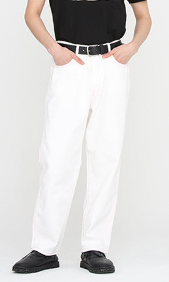 アジョバイアジョ（AJOBYAJO)  Symbol Relaxed Denim [White]