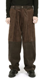 アジョバイアジョ（AJOBYAJO)  Tri Mixed Corduroy Pants [Brown]