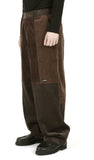 アジョバイアジョ（AJOBYAJO)  Tri Mixed Corduroy Pants [Brown]