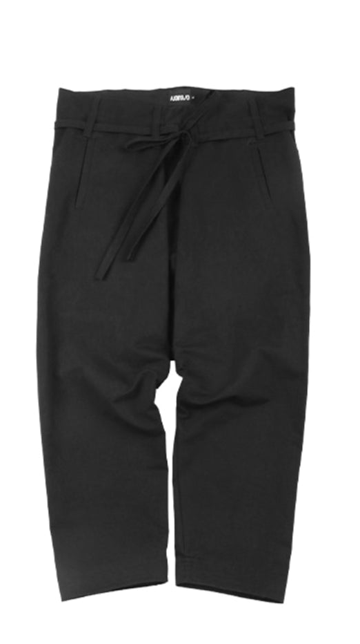 アジョバイアジョ（AJOBYAJO)  Washed Cotton Baggy Pants [Black]