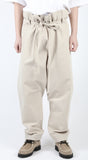 アジョバイアジョ（AJOBYAJO)  Washed Cotton Baggy Pants [Ivory]