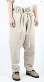 アジョバイアジョ（AJOBYAJO)  Washed Cotton Baggy Pants [Ivory]