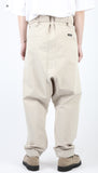 アジョバイアジョ（AJOBYAJO)  Washed Cotton Baggy Pants [Ivory]