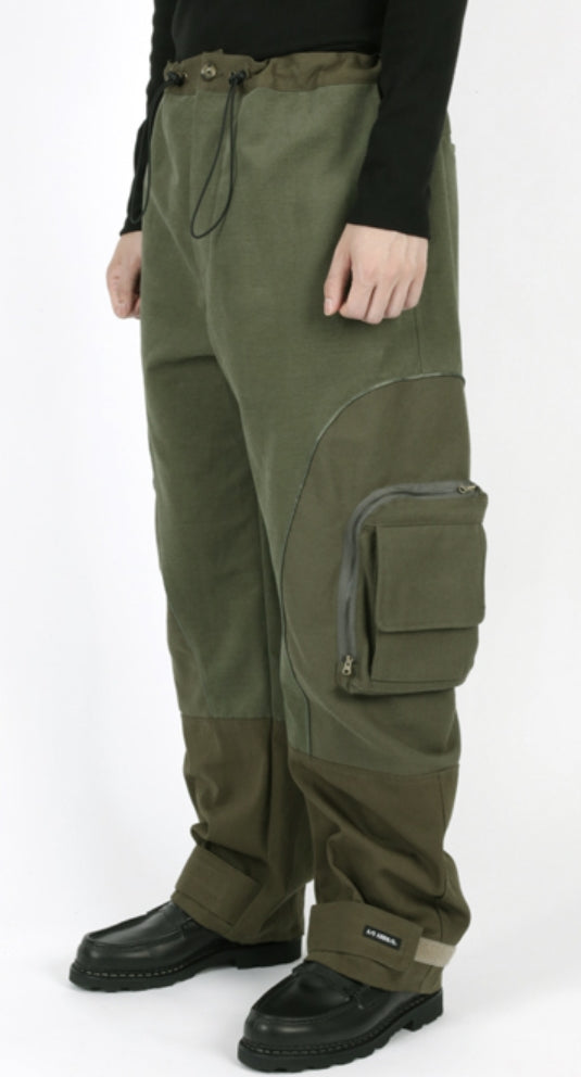 アジョバイアジョ（AJOBYAJO) Tri Mixed Cargo Pants [Khaki]