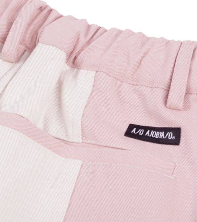 アジョバイアジョ（AJOBYAJO) Tri Mixed Cotton Pants [Pink]