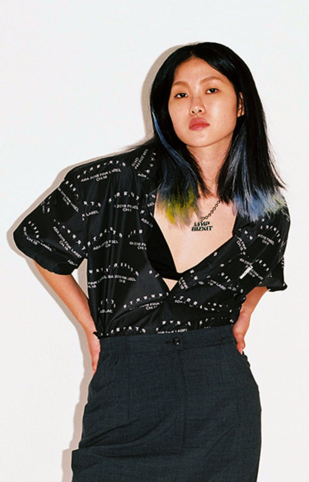 アジョバイアジョ（AJOBYAJO) ABA CH18 Half Sleeve Shirt [Charcoal]