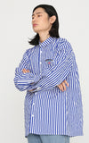 アジョバイアジョ（AJOBYAJO) Stripe Unicorn Shirt [Blue]