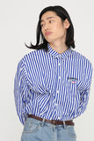 アジョバイアジョ（AJOBYAJO) Stripe Unicorn Shirt [Blue]