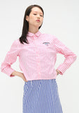 アジョバイアジョ（AJOBYAJO)  Stripe Unicorn Shirt [Pink]