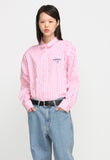 アジョバイアジョ（AJOBYAJO)  Stripe Unicorn Shirt [Pink]