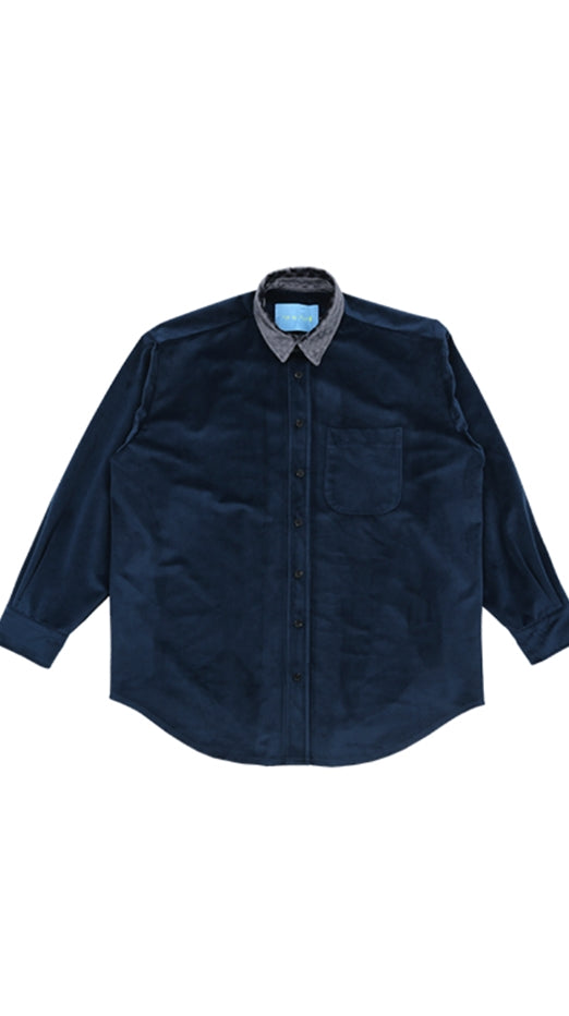 アジョバイアジョ（AJOBYAJO)  Velvet Shirt [Navy]