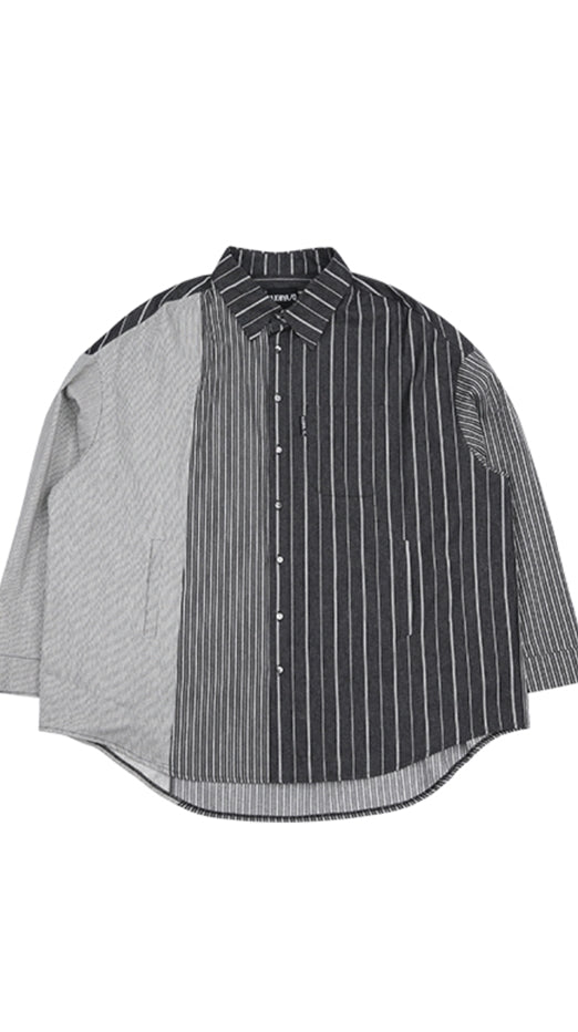 アジョバイアジョ（AJOBYAJO) Tri Stripe Shirt [Black]