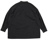 アジョバイアジョ（AJOBYAJO) Stripe Tri Pocket Seersucker Shirt [Black]