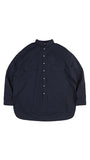 アジョバイアジョ（AJOBYAJO) Plain Seersucker Shirt [Navy]