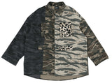 アジョバイアジョ（AJOBYAJO) Tri Camo Cargo Shirt [Khaki]