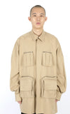 アジョバイアジョ（AJOBYAJO) Oversized Fisherman Shirt [Beige]