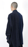アジョバイアジョ（AJOBYAJO) Mixed Corduroy Oversized Shirt [Navy]