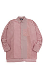 アジョバイアジョ（AJOBYAJO) Mixed Corduroy Oversized Shirt [Pink]