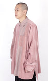 アジョバイアジョ（AJOBYAJO) Mixed Corduroy Oversized Shirt [Pink]