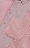 アジョバイアジョ（AJOBYAJO) Mixed Corduroy Oversized Shirt [Pink]