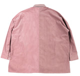 アジョバイアジョ（AJOBYAJO) Mixed Corduroy Oversized Shirt [Pink]